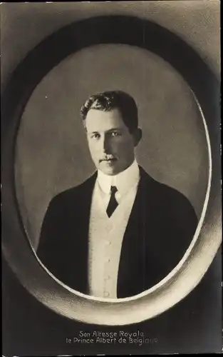 Passepartout Ak Prinz Albert I. von Belgien, Prince Albert de Belgique