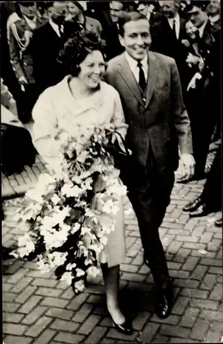 Ak Prinzessin Beatrix der Niederlande, Claus von Amsberg, Amsterdam 1965