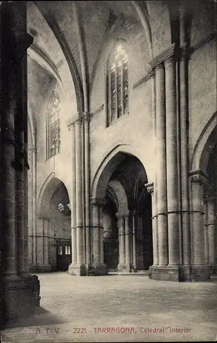 Ak Tarragona Katalonien Spanien, Catedral, Interior