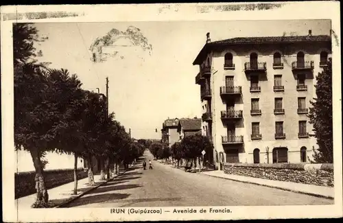 Ak Irún Baskenland Spanien, Avenida de Francia