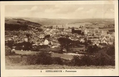 Ak Ettelbrück Luxemburg, Panorama