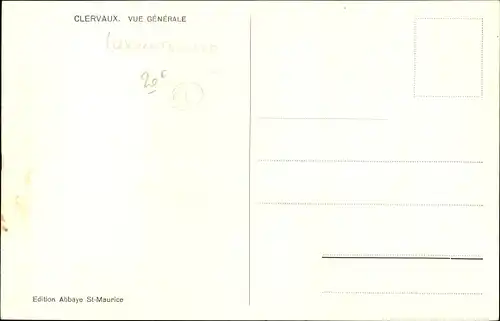 Ak Clervaux Clerf Luxembourg, Gesamtansicht