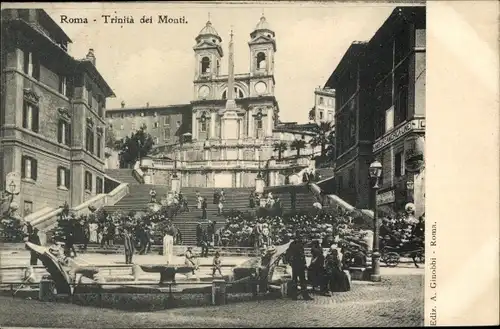 Ak Roma Rom Lazio, Trinità dei Monti.