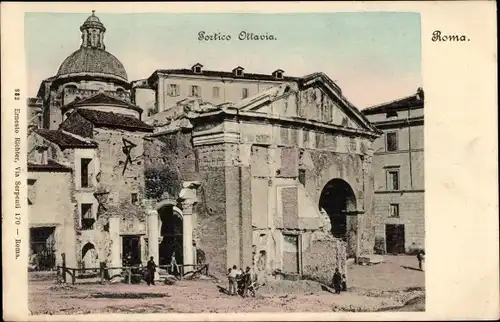 Ak Roma Rom Lazio, Portico Ottavia