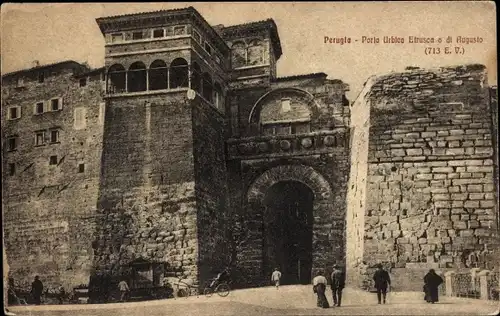 Ak Perugia Umbria, Porta Urbica Etrusca o di Augusto