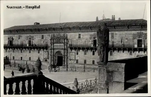 Ak Santiago de Compostela Galicien Spanien, Hospital