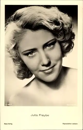 Ak Schauspielerin Jutta Freybe, Portrait