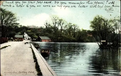 Ak Birmingham West Midlands England, Sutton Park, Windley Pool