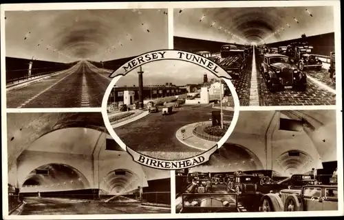 Ak Birkenhead North West England, Mersey Tunnel