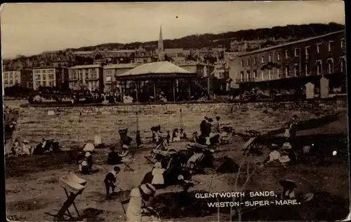 Ak Weston super Mare North Somerset England, Glentworth Sands