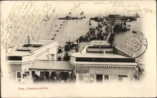 Ak Clacton on Sea Essex England, Pier