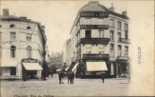 Ak Charleroi Wallonien Hennegau, Rue du Collège