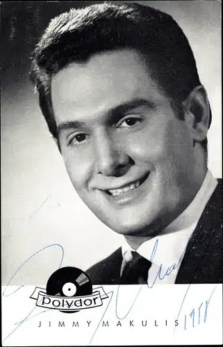 Ak Sänger Jimmy Makulis, Portrait, Polydor Schallplatten