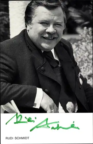 Ak Kaiserwald Singer Rudi Schmidt, Portrait, Autogramm