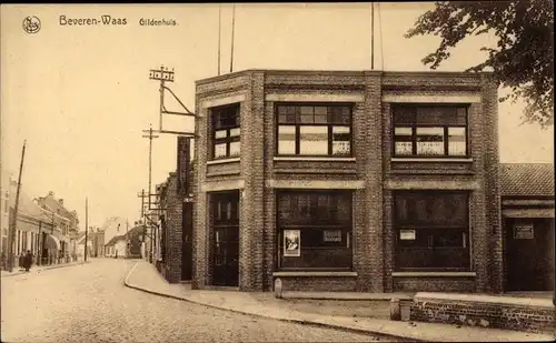 Ak Beveren Waas Ostflandern, Gildenhuis