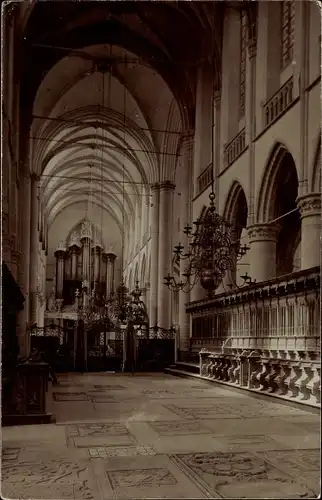 Foto Ak Berlin Zehlendorf Nikolassee, Inneres der Kirche