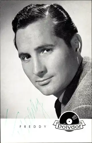 Ak Schauspieler und Sänger Freddy Quinn, Portrait, Autogramm