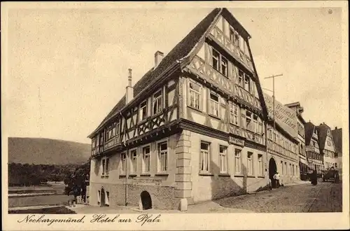 Ak Neckargemünd am Neckar, Hotel Pfalz