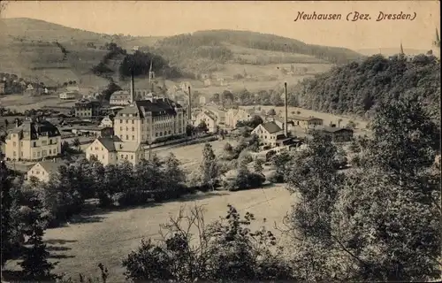 Ak Neuhausen im Erzgebirge, Blick auf den Ort