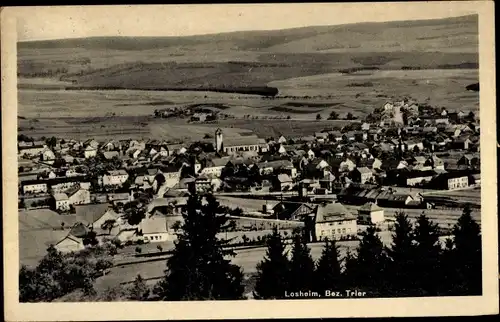 Ak Losheim am See Saarland, Totalansicht der Ortschaft