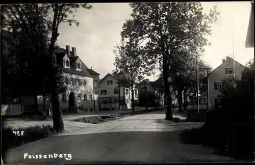 Foto Ak Peissenberg Peißenberg in Oberbayern, Straßenpartie