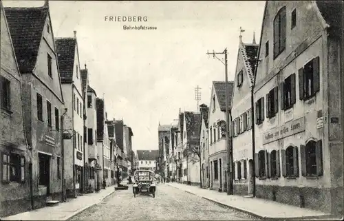 Ak Friedberg in Bayern, Bahnhofstraße