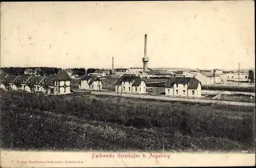 Ak Gersthofen in Schwaben, Farbwerke