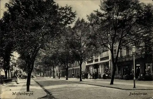 Ak Wittenberge an der Elbe Prignitz, Bahnstraße