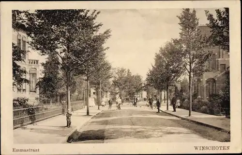 Ak Winschoten Oldambt Groningen, Emmastraat