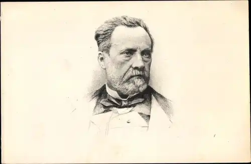 Ak Louis Pasteur, Chemiker, Gegenmittel gegen Tollwut, Portrait