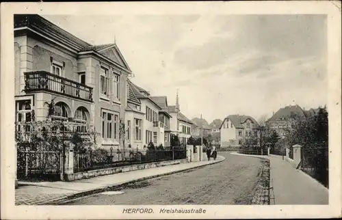 Ak Herford in Westfalen, Kreishausstraße