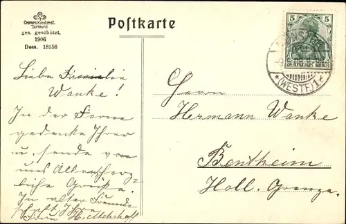 Passepartout Ak Münster in Westfalen, Totalansicht, Pumpernickel, Mettwurst, Essen