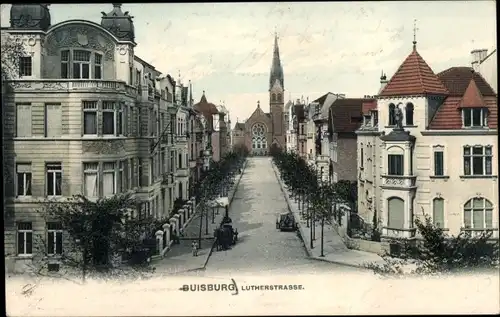 Ak Duisburg im Ruhrgebiet, Lutherstraße