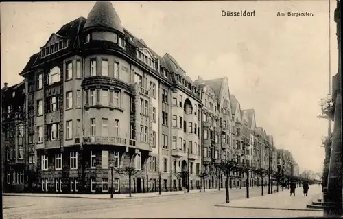 Ak Düsseldorf am Rhein, Am Bergerufer