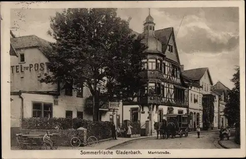 Ak Gladenbach Hessen, Marktstraße