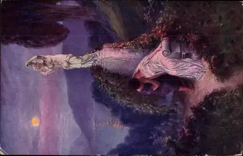 Ak Stempel Marinepost MSP Nr. 28a, Linienschiff SMS Baden II