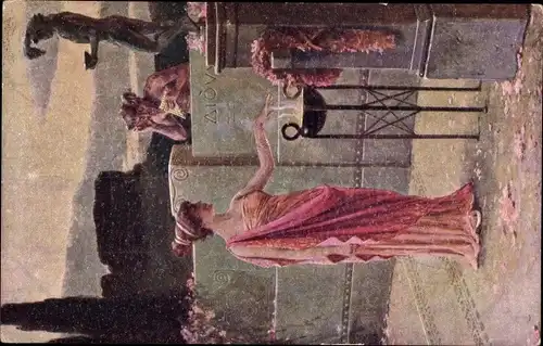 Ak Stempel Marinepost MSP Nr. 28a, Linienschiff SMS Baden II