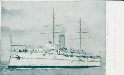 Ak Niederländisches Kriegsschiff, Hr. Ms. Pantserschip Hertog Hendrik