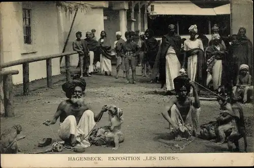 Ak Gustav Hagenbeck's größte indische Völkerschau der Welt, Exposition Les Indes