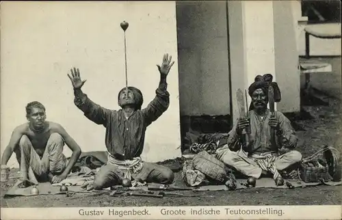 Ak Gustav Hagenbeck, Groote indische Tentoonstelling, Völkerschau