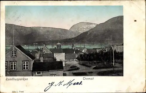 Ak Tromsø Tromsö Norwegen, Raadhusparken