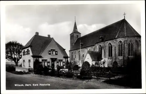 Ak Wilsum Overijssel Niederlande, Herv. Kerk Pastorie