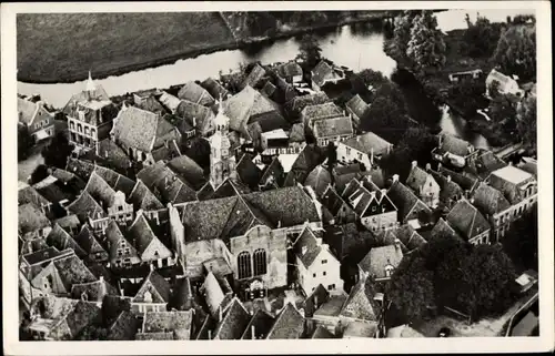 Ak Blokzijl Overijssel Niederlande, Ort aus der Vogelschau