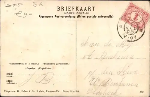 Ak Paterswolde Drenthe Niederlande, Intrede