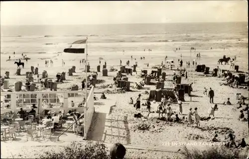 Ak Zandvoort Nordholland Niederlande, Zee en Strand