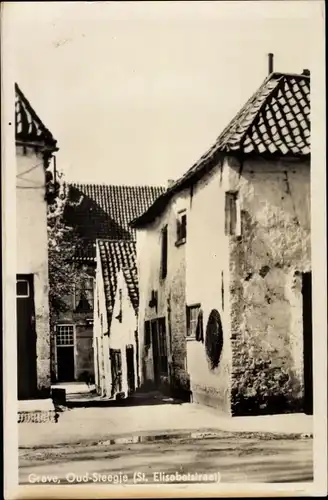 Ak Grave Nordbrabant Niederlande, Oud-Steegje (St. Elisabetstraat)