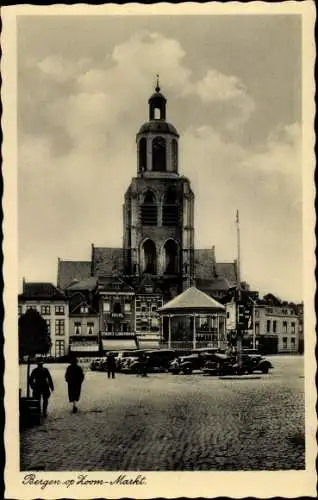 Ak Bergen op Zoom Nordbrabant Niederlande, Markt