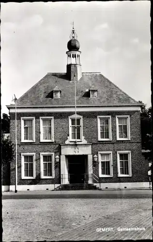 Ak Gemert Bakel Nordbrabant Niederlande, Gemeentehuis