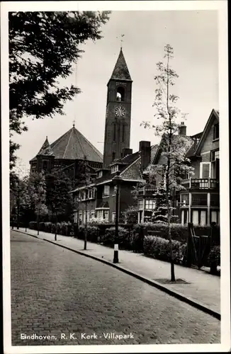 Ak Eindhoven Nordbrabant Niederlande, R. K. Kerk, Villapark