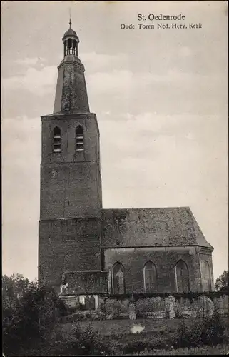 Ak Sint Oedenrode Nordbrabant Niederlande, Oute Toren Ned. Herv. Kerk